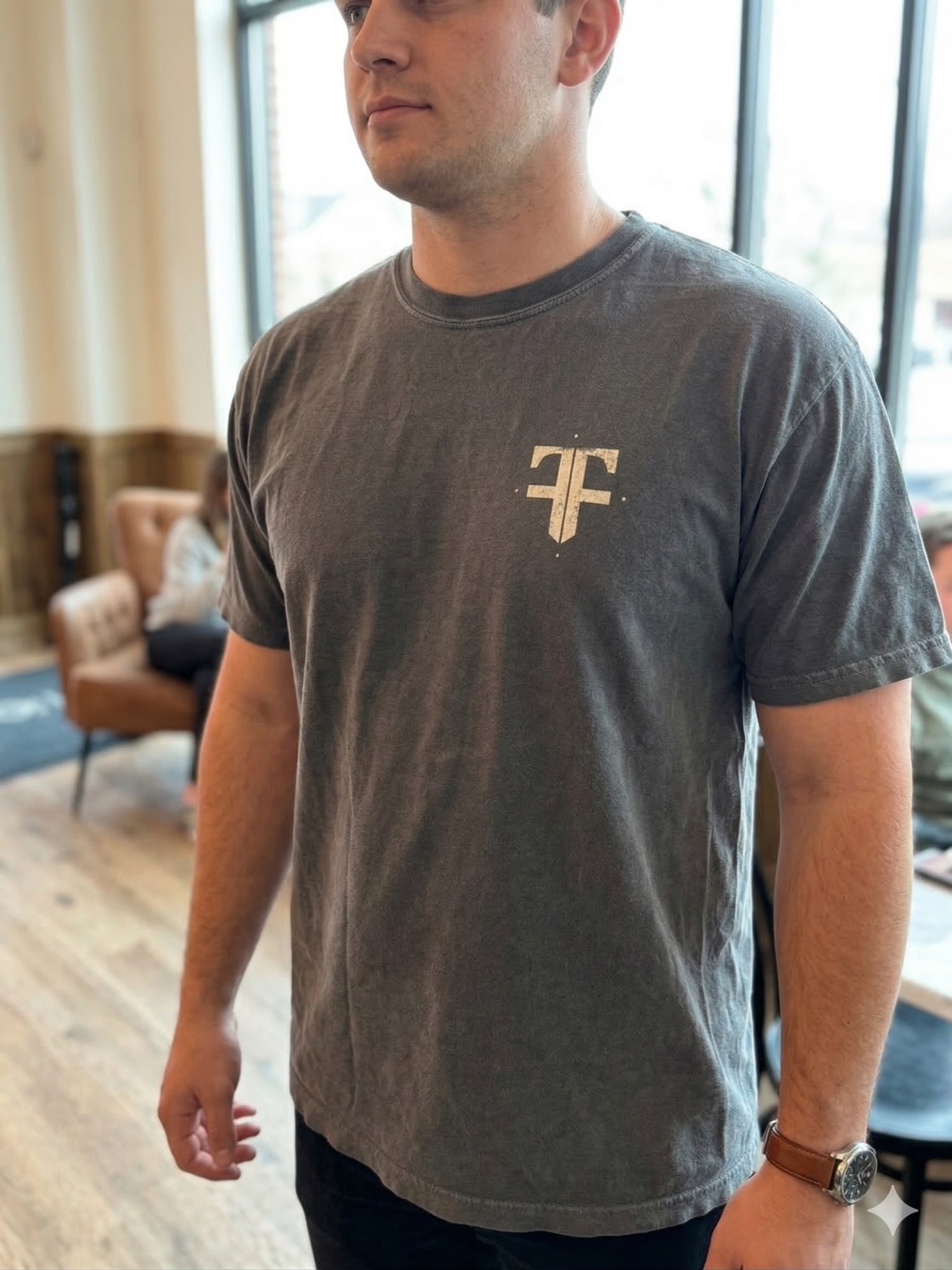 Black front on model